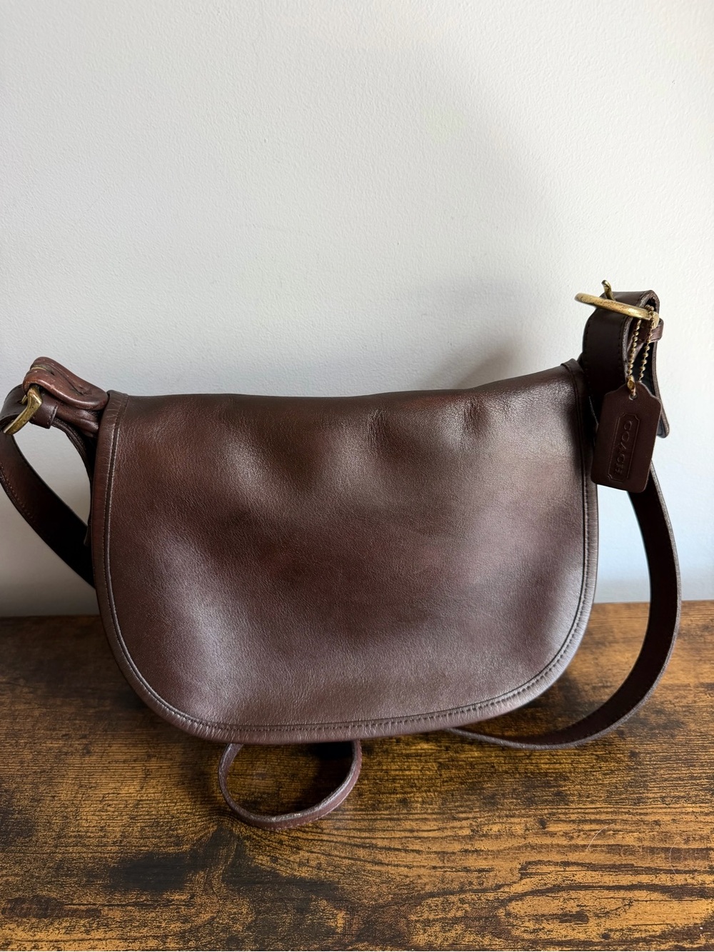 Vintage Coach Fletcher 4150 Brown Leather Crossbody Bag - Picture 5 of 15